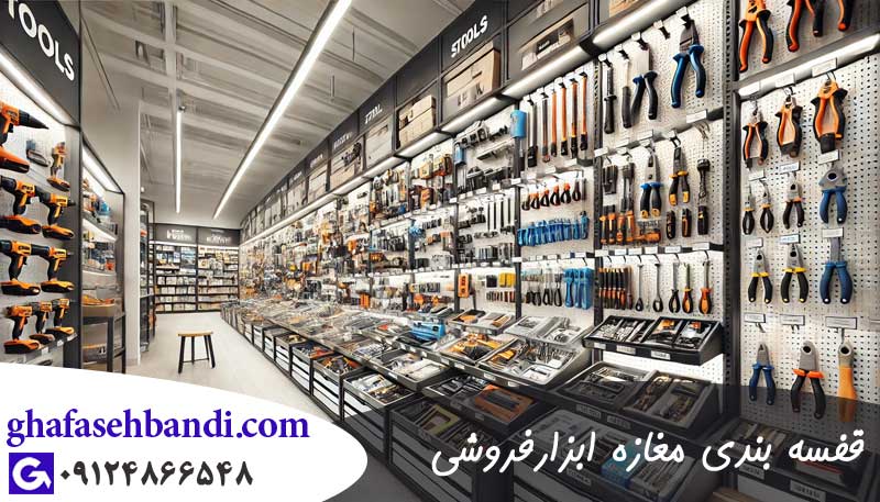 قفسه بندی مغازه ابزار فروشی